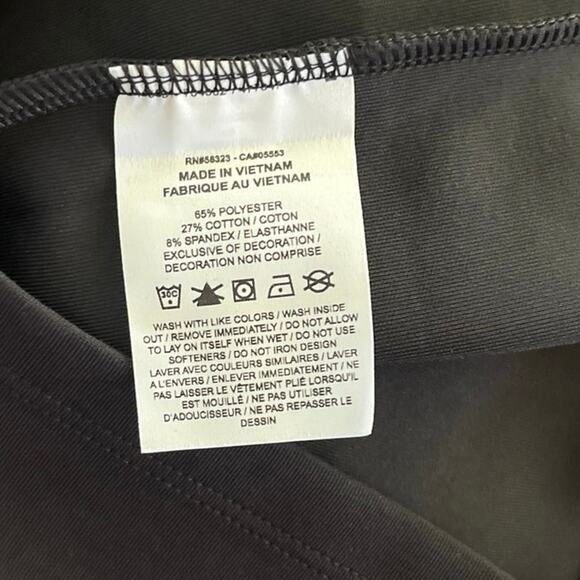 Nike Black Swoosh Sportswear Essential Space Embroidered Logo Twist Dress XS NEW - Picture 6 of 9